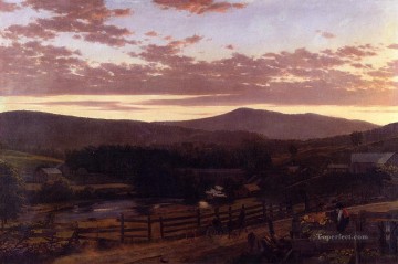 150の主題の芸術作品 Painting - アイラ山バーモント州の風景ハドソン川フレデリック・エドウィン教会